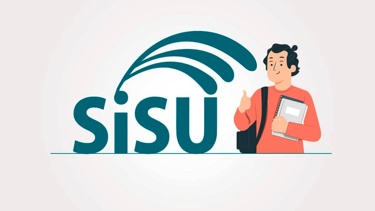 Logo do SISU com desenho de estudante