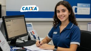 Jovem aprendiz Caixa caminhos certos
